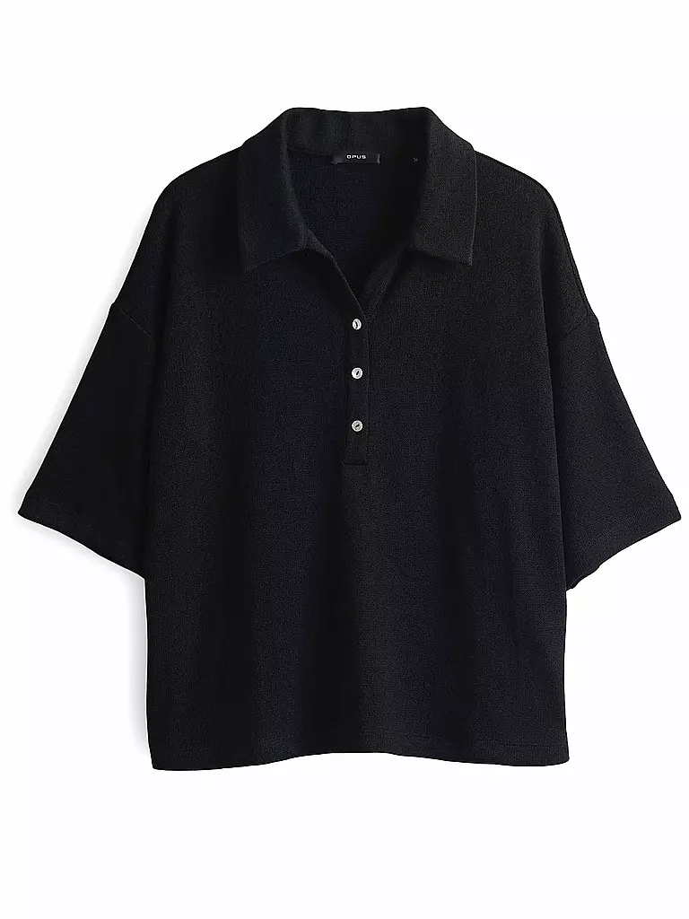 OPUS | Poloshirt SILKAS | Negro