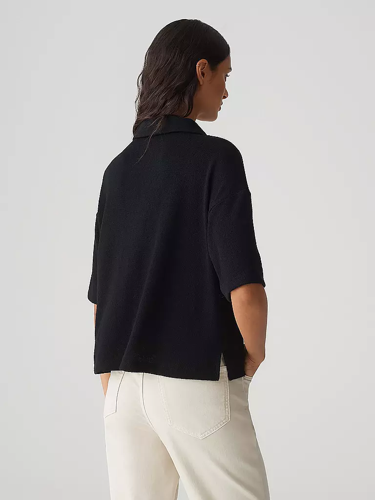 OPUS | Poloshirt SILKAS | Negro