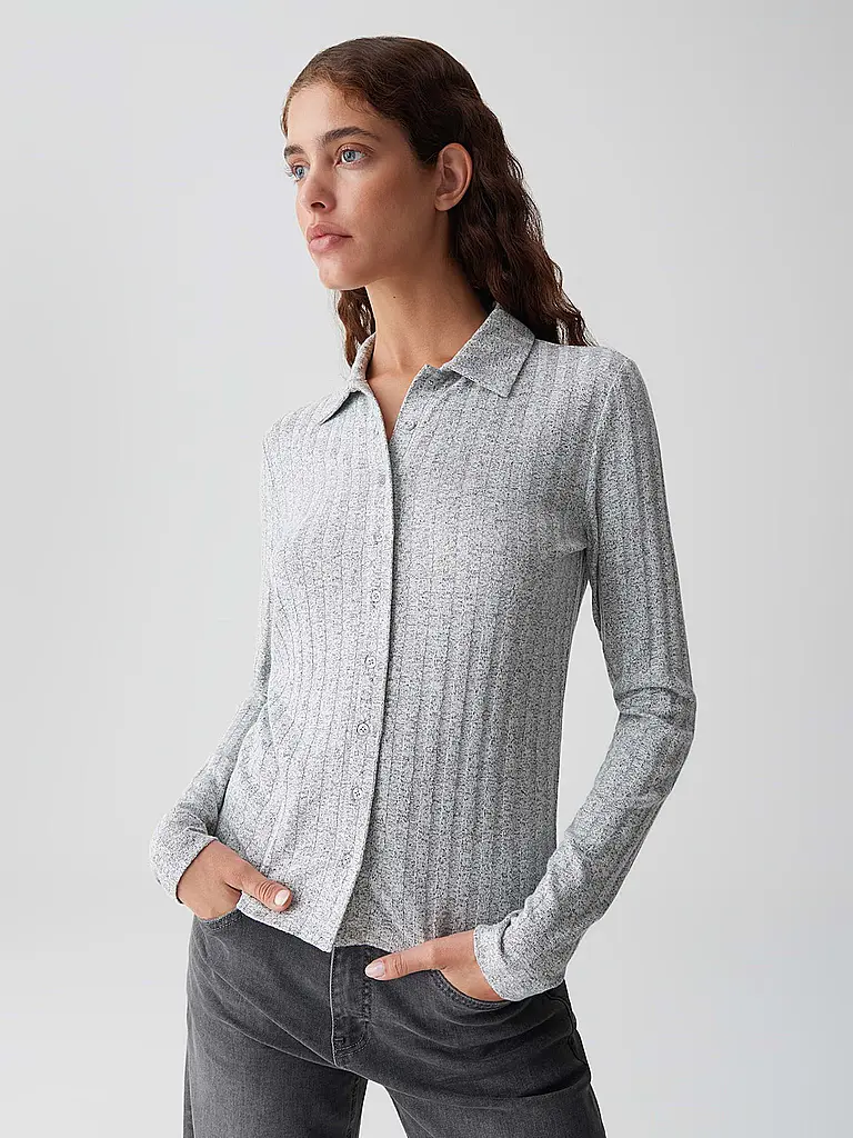 OPUS | Poloshirt SITAMI | Gris claro