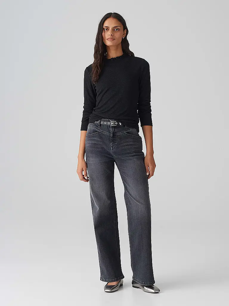 OPUS | Rollkragenpullover SANBA | Negro