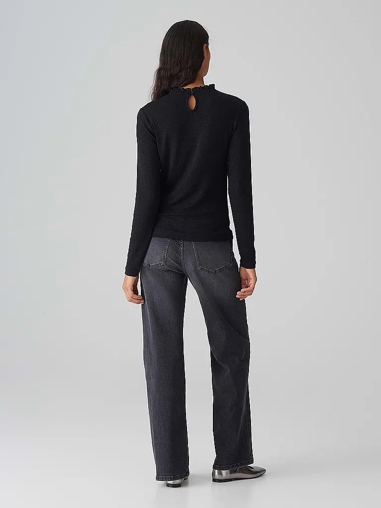 OPUS | Rollkragenpullover SANBA | Negro