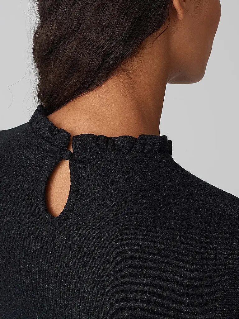 OPUS | Rollkragenpullover SANBA | Negro