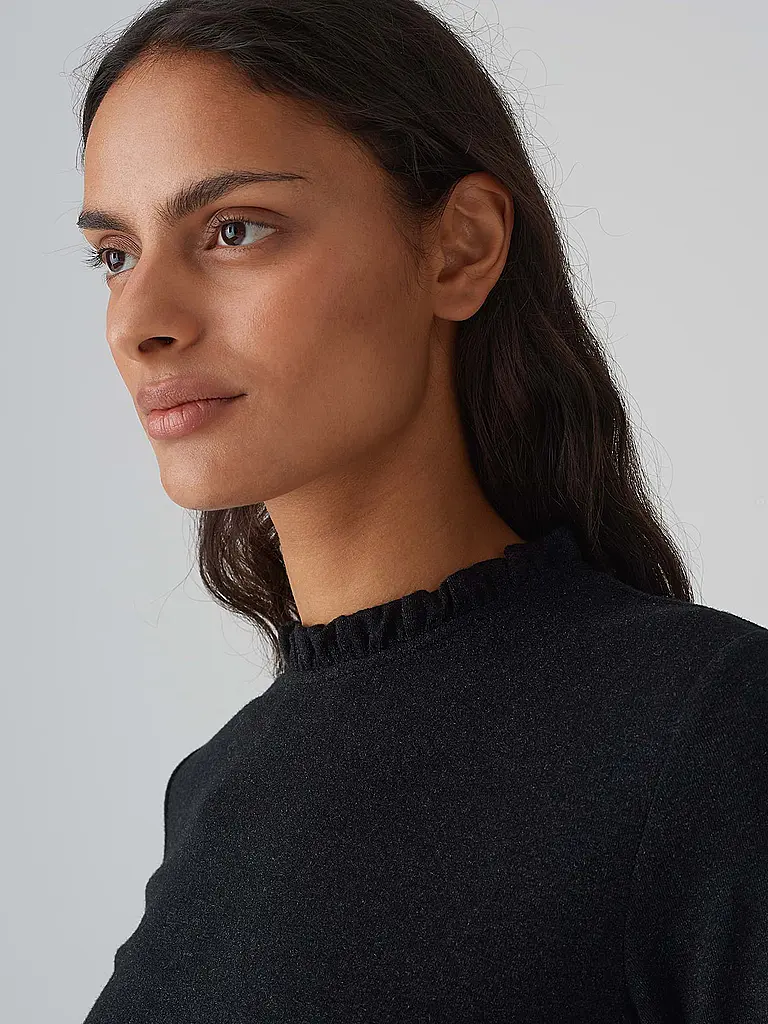 OPUS | Rollkragenpullover SANBA | Negro