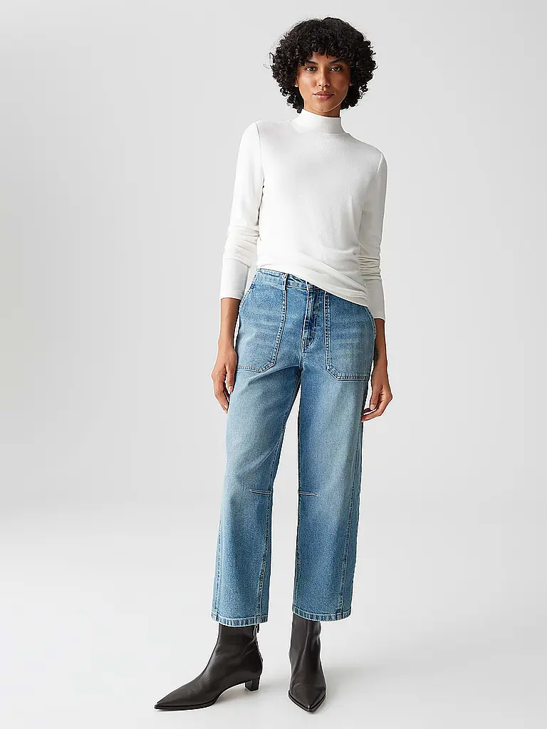 OPUS | Rollkragenpullover SIKLINE | Blanco