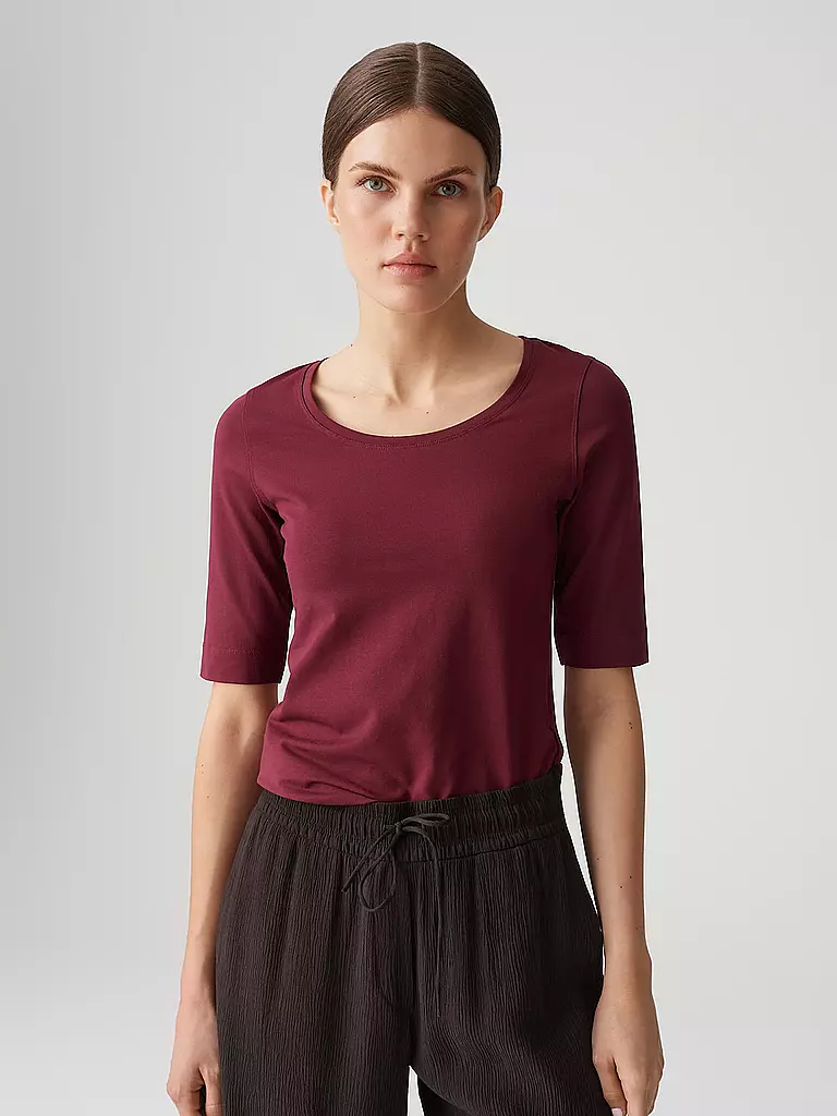OPUS | Shirt SERTA | Rojo oscuro