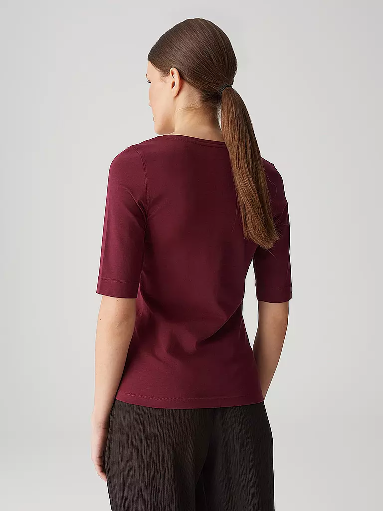 OPUS | Shirt SERTA | Rojo oscuro