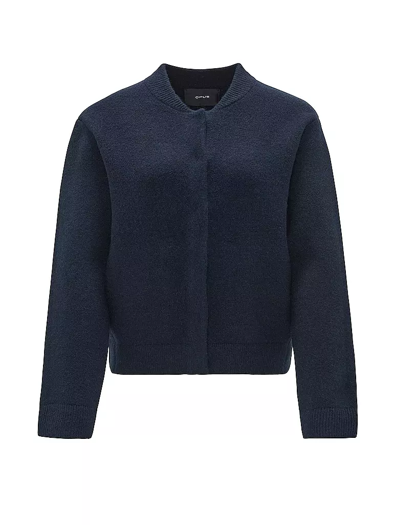 OPUS | Strickjacke DOMBA | Azul oscuro