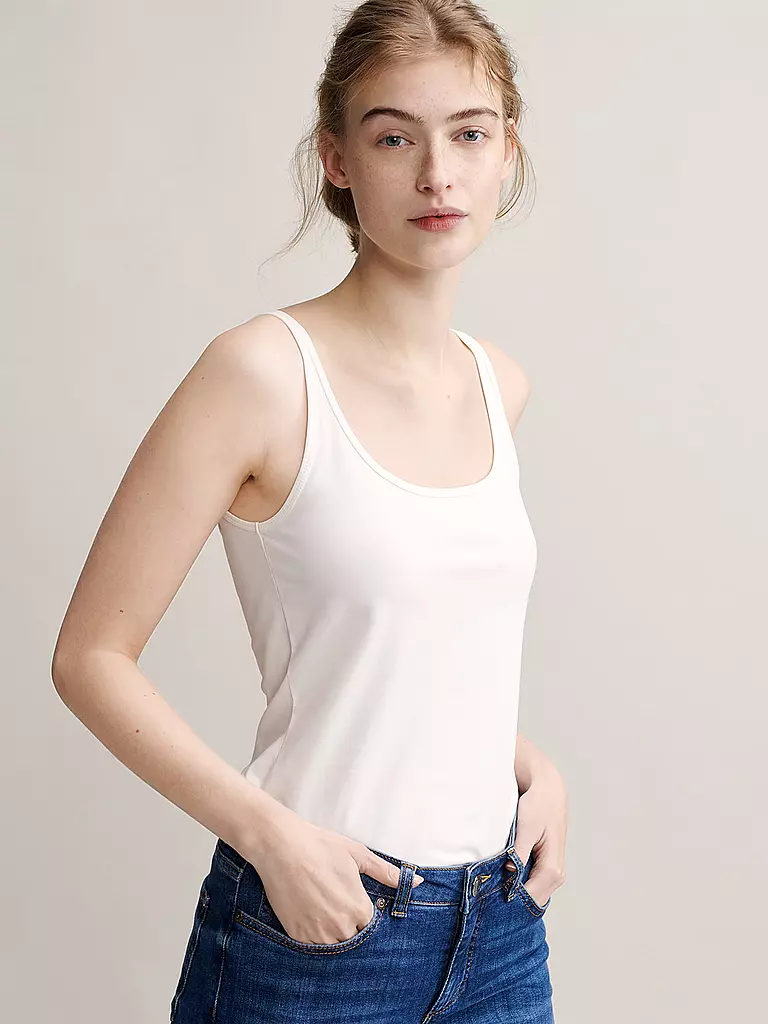 OPUS | Top básico "Daily A" | Blanco