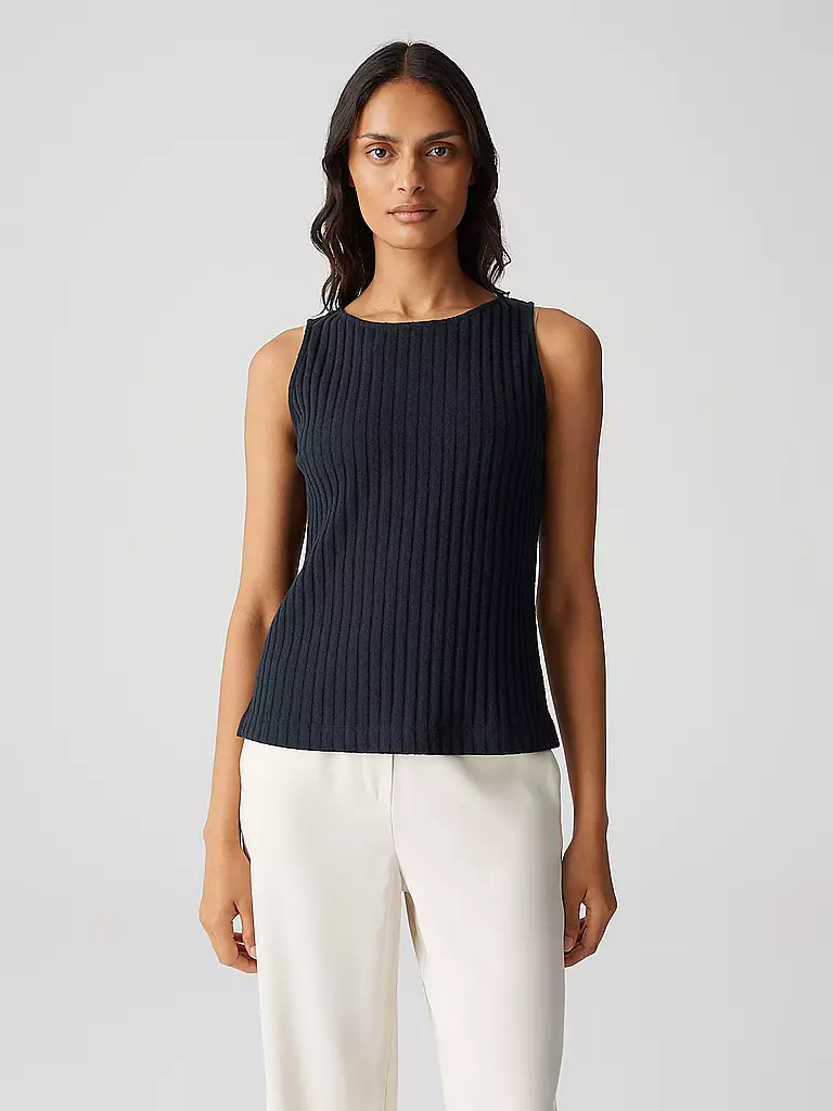 OPUS | Top IPOMA SLIT | Azul oscuro