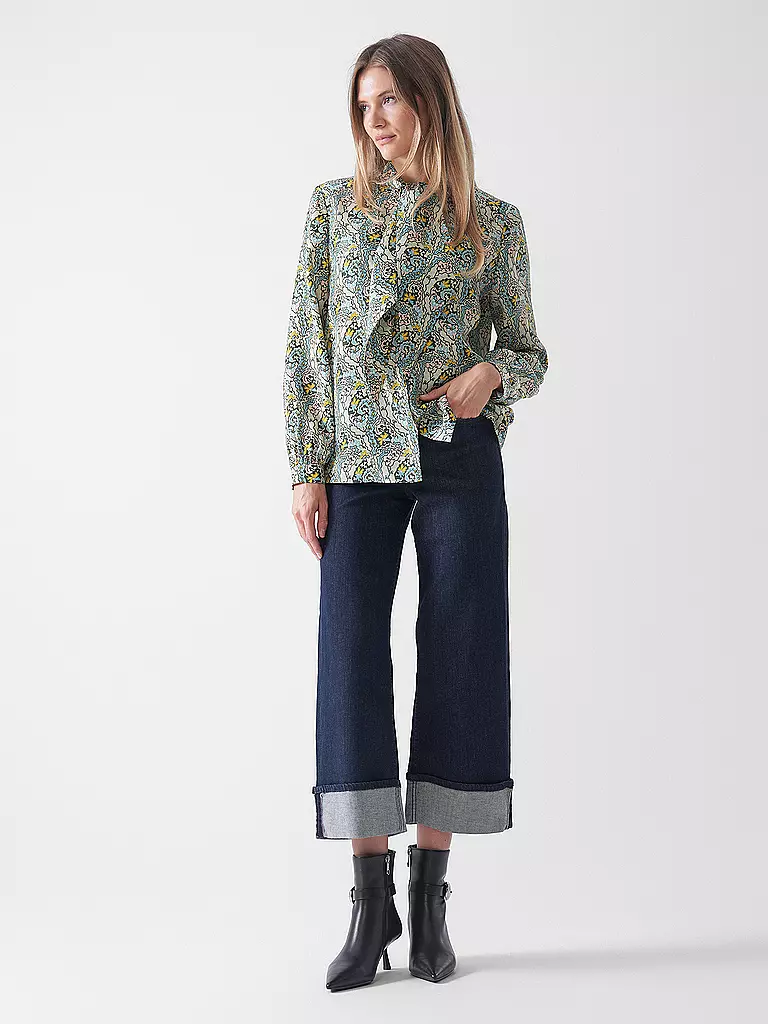 OPUS | Vaqueros Wide Leg MIVA TURN UP | dunkelblau