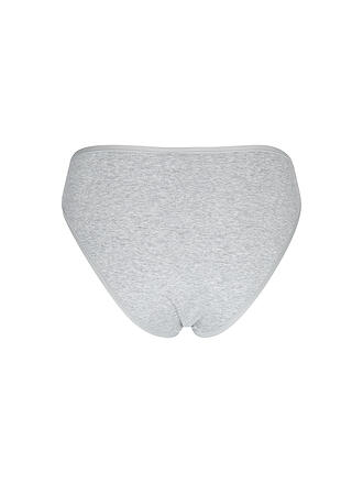 ORGANIC BASICS | Bragas CORE RIB de talle alto gris jaspeado