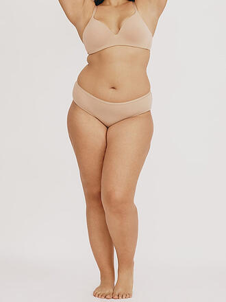 ORGANIC BASICS | Sujetador sin aros WIRELESS PLUNGE BRA hazelnut