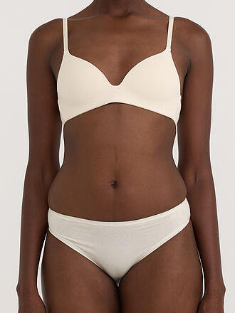 ORGANIC BASICS | Sujetador sin aros WIRELESS PLUNGE BRA soft vanilla