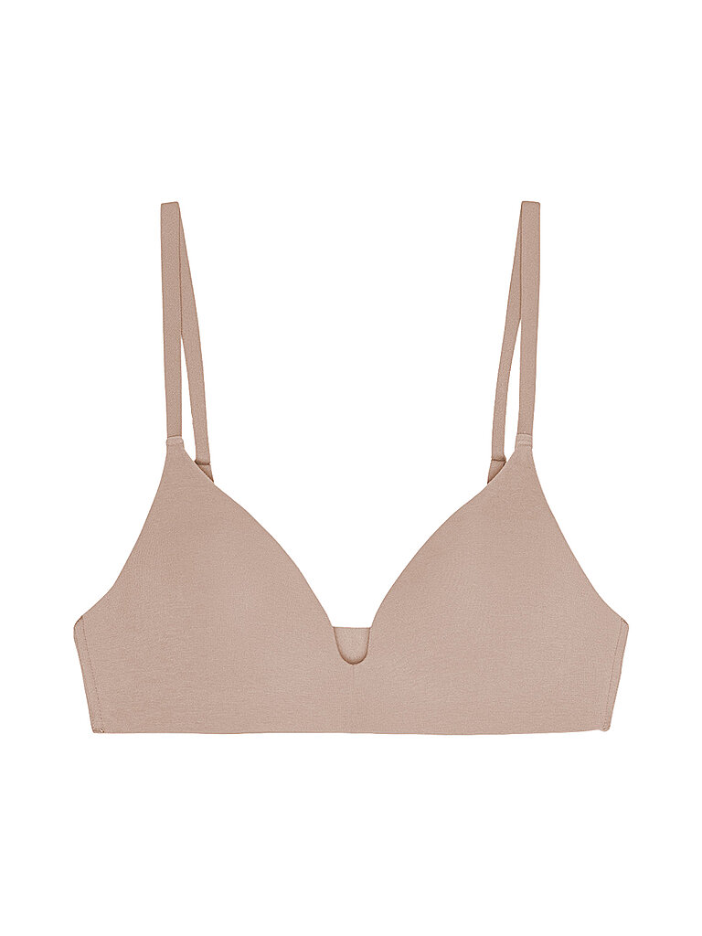 Sujetador sin aros WIRELESS PLUNGE BRA hazelnut beige 32A