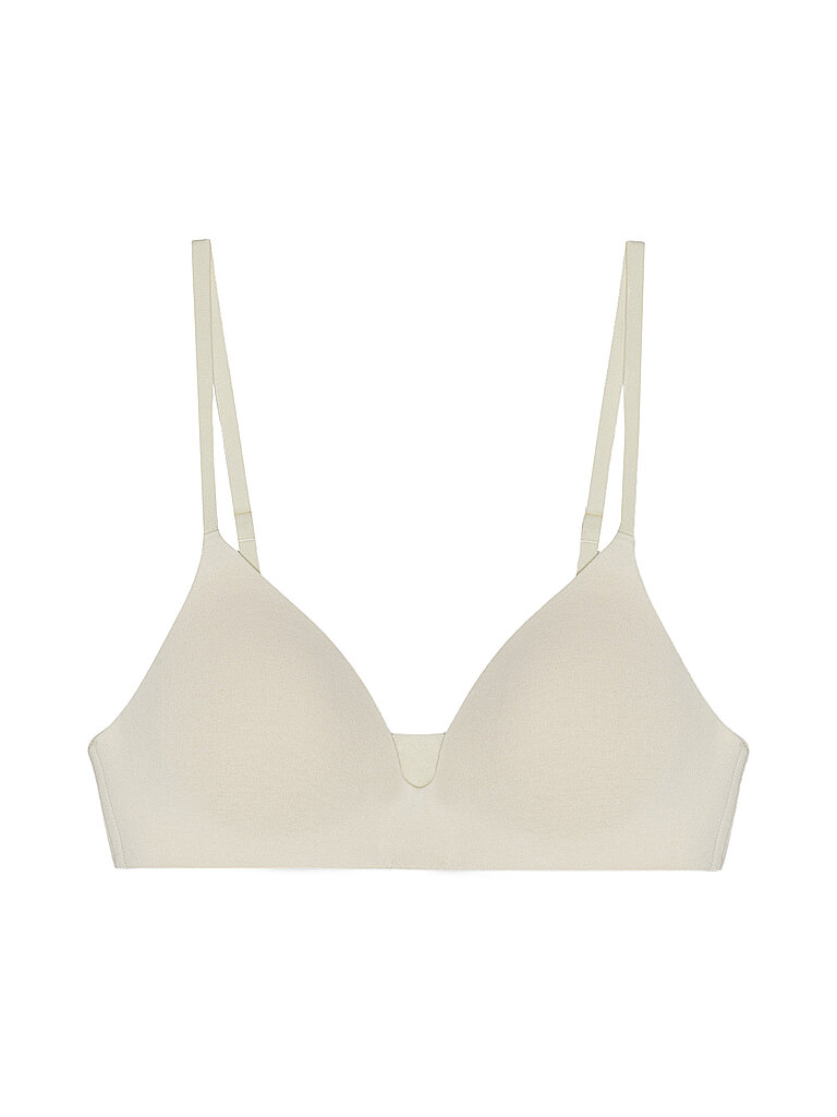 Sujetador sin aros WIRELESS PLUNGE BRA soft vanilla crema 36C