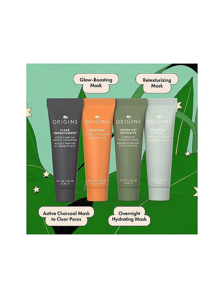 ORIGINS | Set de regalo - Set MULTI-MASKERS 4x15ml | 