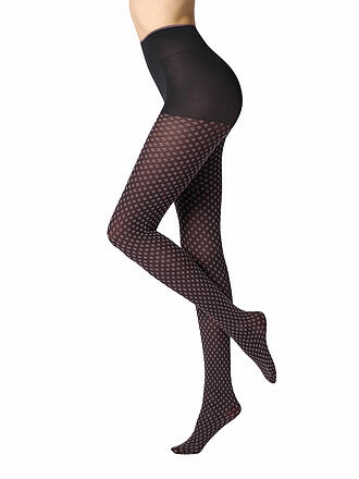 OROBLU | Modestrumpfhose TIE PATTERN 50 negro / rosa