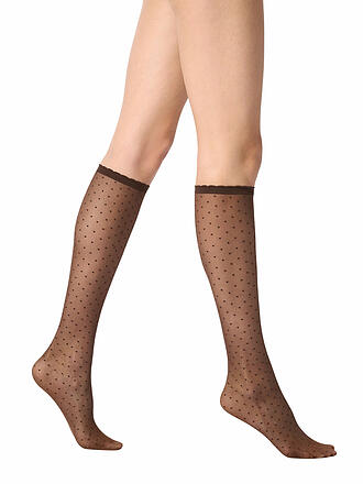 OROBLU | Calcetines hasta la rodilla PLUMETIS 30 moka