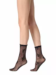 OROBLU | Calcetines finos PRETTY LACE 20 negro | Negro