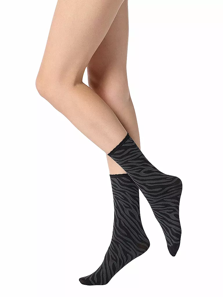 OROBLU | Calcetines finos SAVAGE 50 negro / gris | Gris