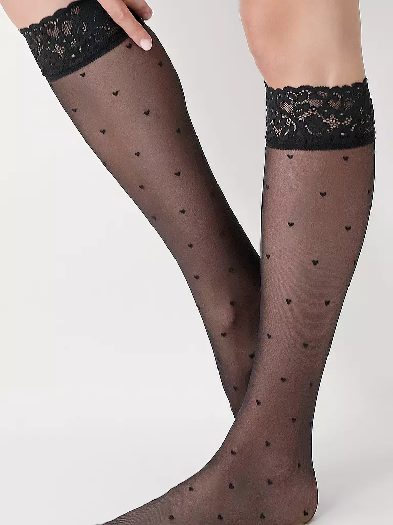 OROBLU | Kniestrümpfe SWEETIE schwarz | Negro
