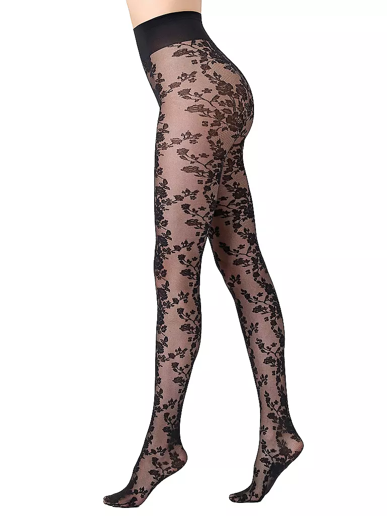OROBLU | Medias de moda CLASSY LACE negras | Negro