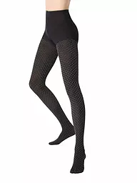 OROBLU | Modestrumpfhose TIE PATTERN 50 negro / rosa | Oliva