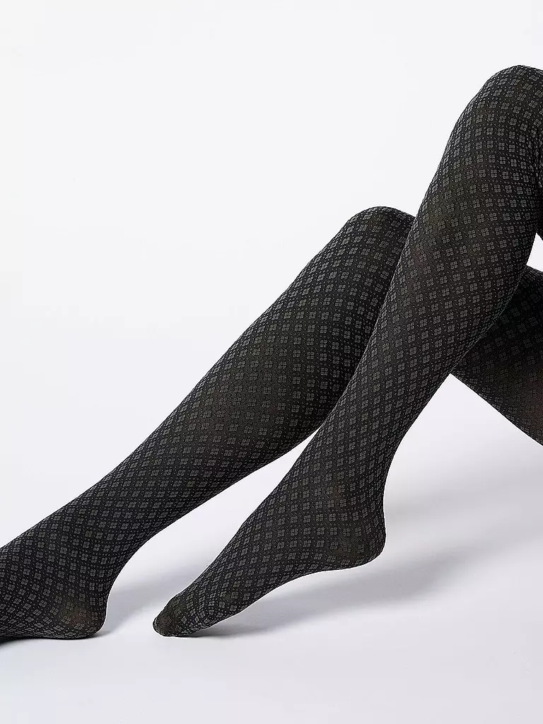 OROBLU | Medias de moda TIE PATTERN 50 black / military | 