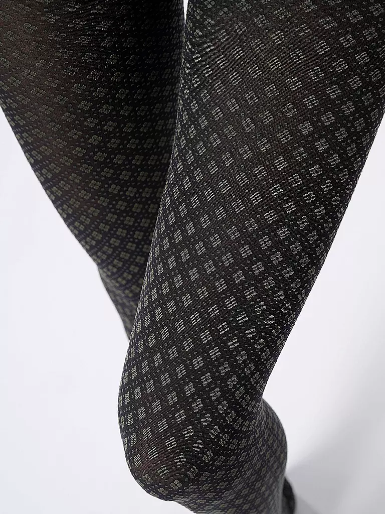 OROBLU | Medias de moda TIE PATTERN 50 black / military | 