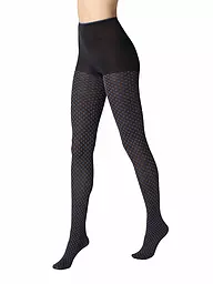 OROBLU | Modestrumpfhose TIE PATTERN 50 negro / rosa | Azul