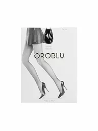 OROBLU | Medias de rejilla "Tricot" (sabble) | Negro