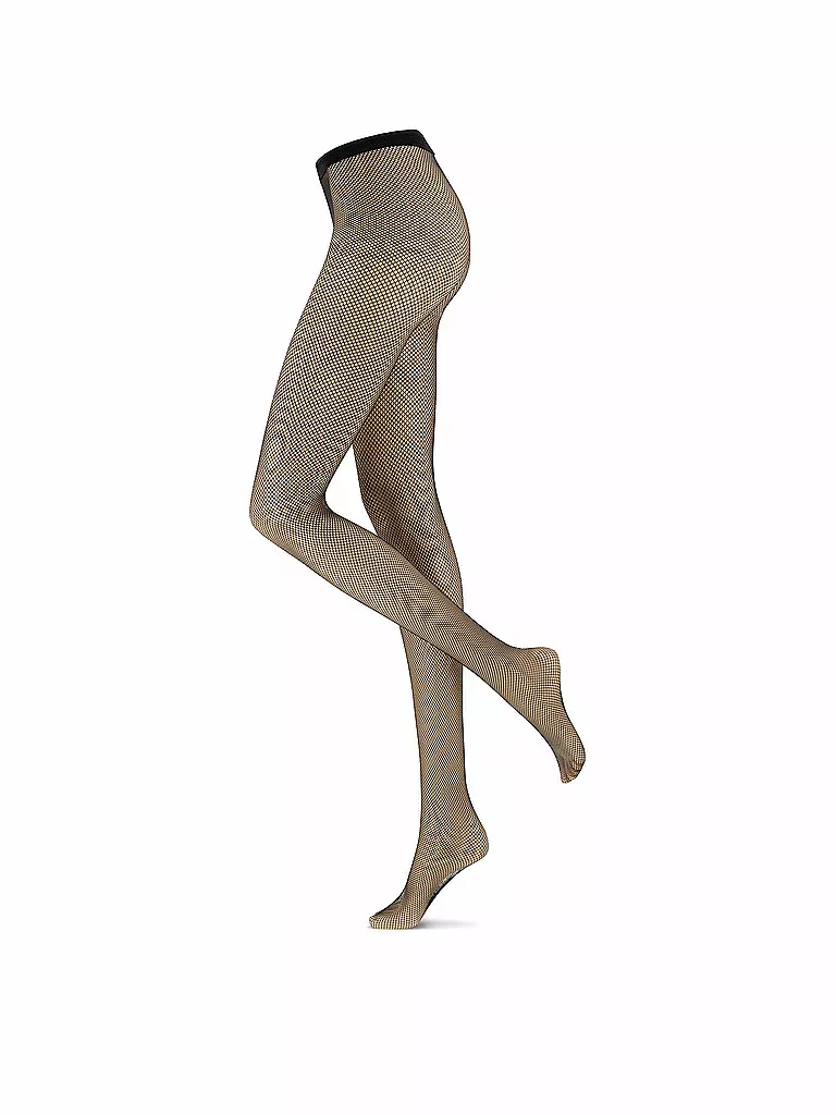 OROBLU | Medias de rejilla "Tricot" (negro) | Negro