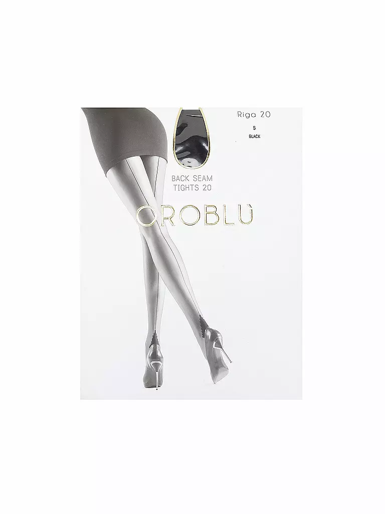 OROBLU | Medias finas "riga" 20 DIN | Negro