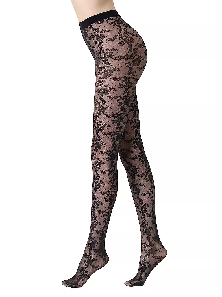 OROBLU | Modestrumpfhose SENSUEL LACE black | Negro