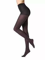 OROBLU | Modestrumpfhose TIE PATTERN 50 negro / rosa | Baya