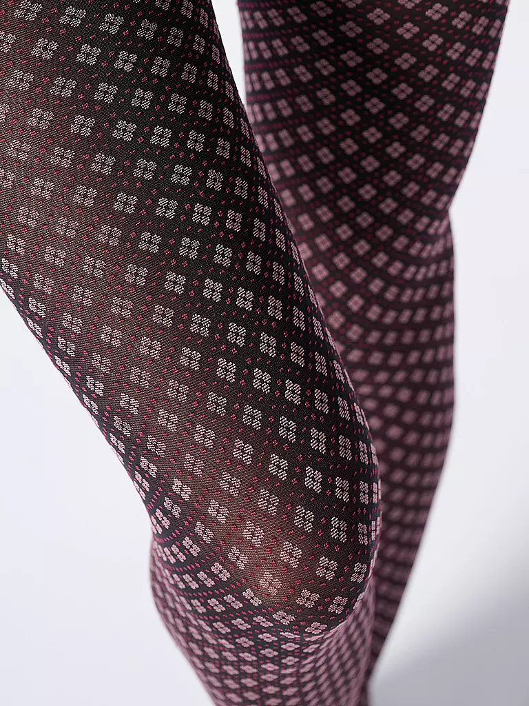 OROBLU | Modestrumpfhose TIE PATTERN 50 negro / rosa | 
