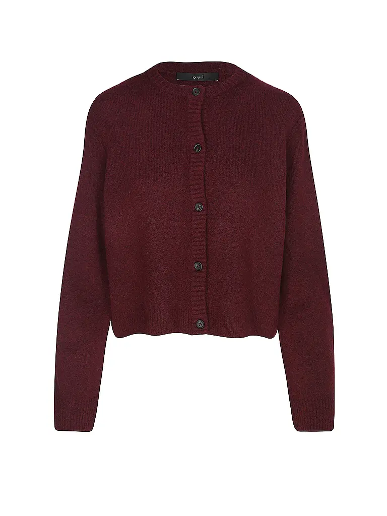 OUÍ | Cárdigan | Rojo oscuro