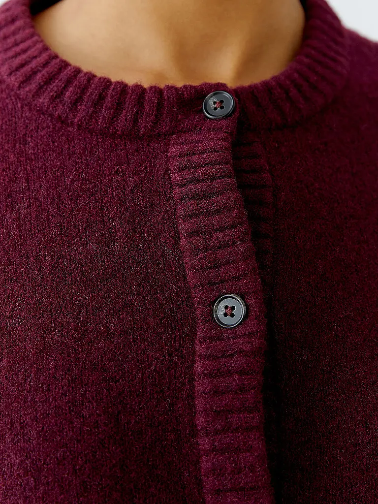 OUÍ | Cárdigan | Rojo oscuro