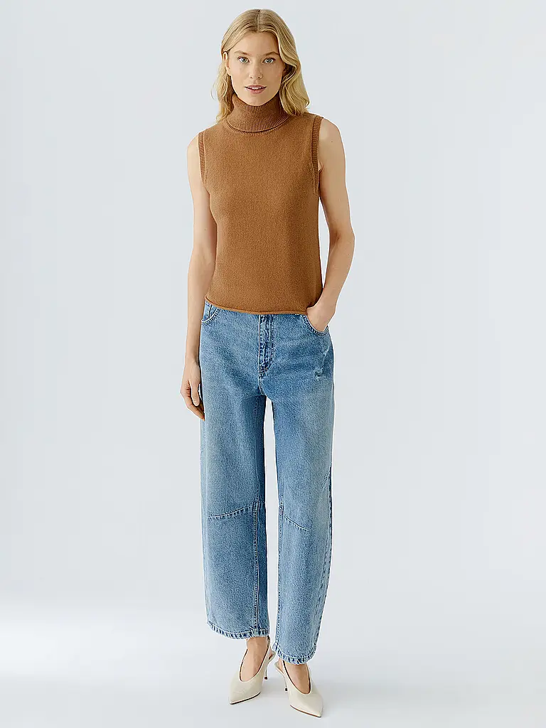OUÍ | Jersey de cuello alto | Camel