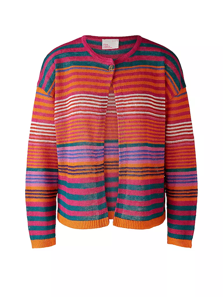 OUÍ | Leinen Strickjacke | Multicolor