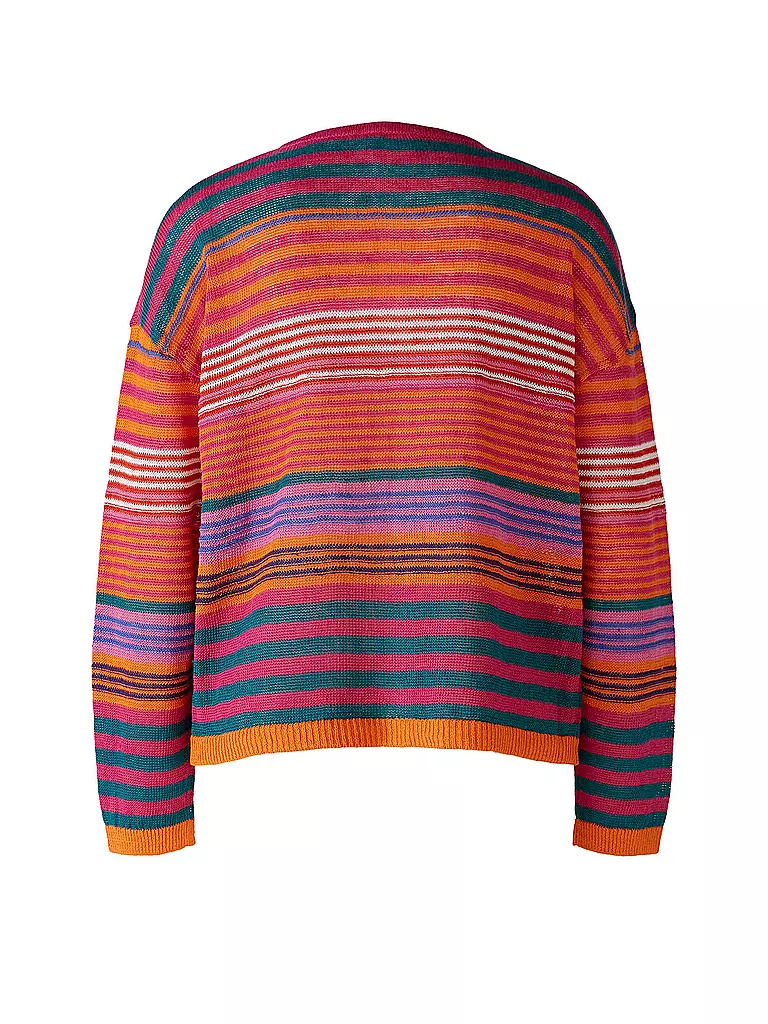 OUÍ | Leinen Strickjacke | Multicolor