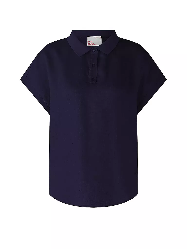 OUÍ | Leinenbluse  | Azul oscuro