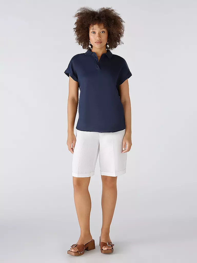 OUÍ | Leinenbluse  | Azul oscuro