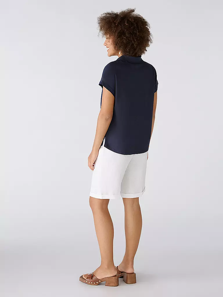 OUÍ | Leinenbluse  | Azul oscuro