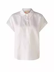 OUÍ | Leinenbluse | Blanco