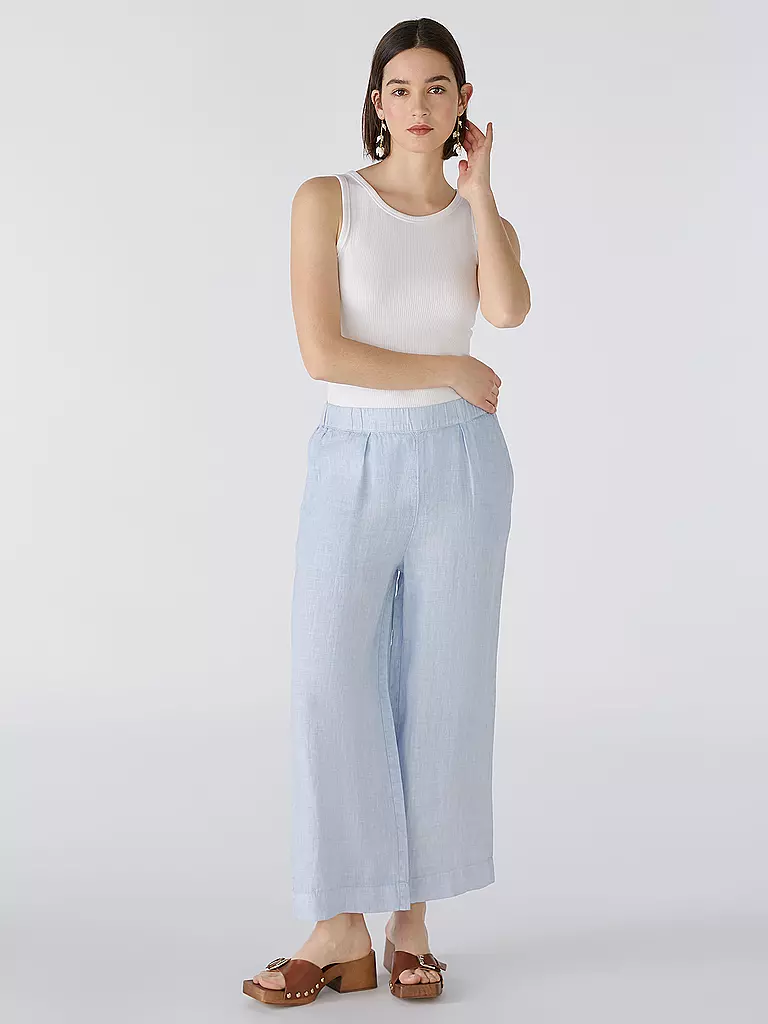 OUÍ | Leinenhose | Azul claro