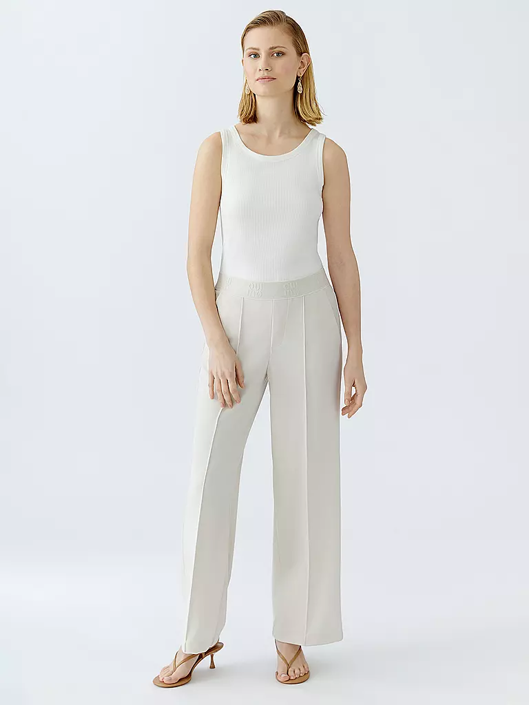 OUÍ | Pantalones Marlene | Crema