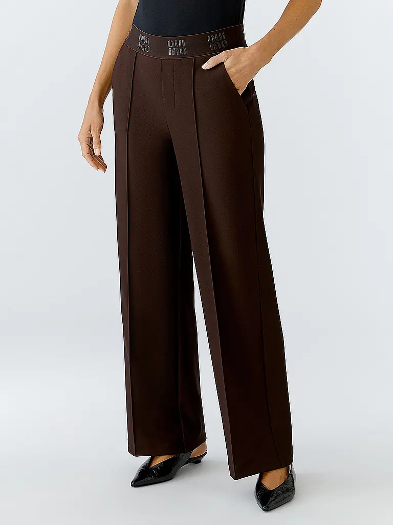 OUÍ | Pantalones Marlene | Marrón