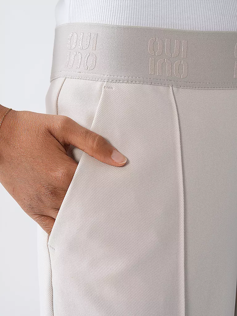 OUÍ | Pantalones Marlene | Crema
