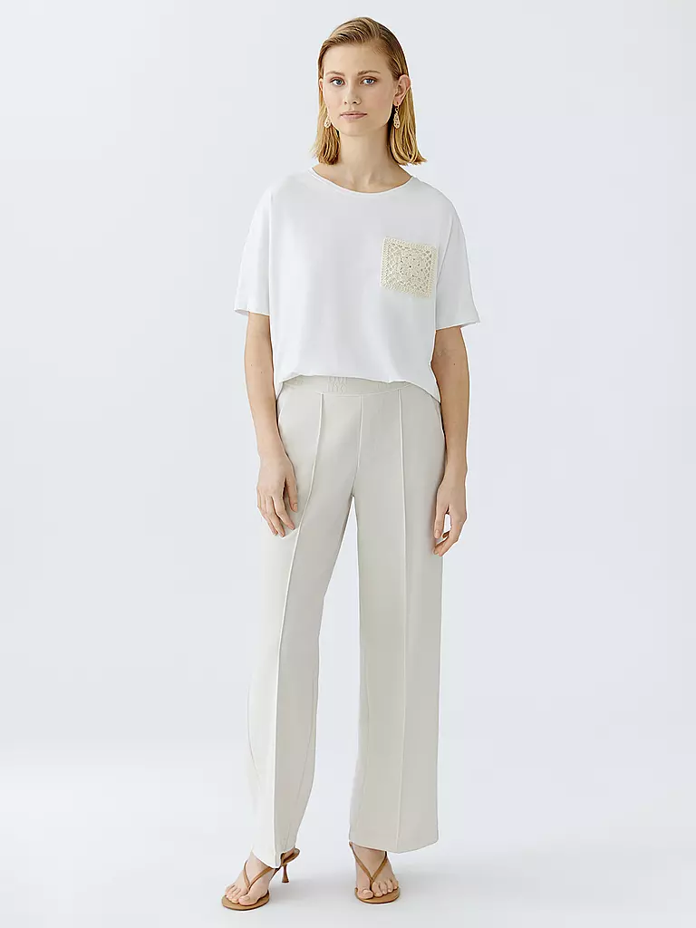 OUÍ | Pantalones Marlene | Crema